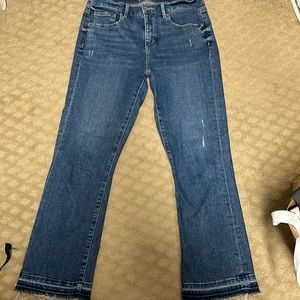 Loft size 28/6 flared crop jeans 26 inch inseam